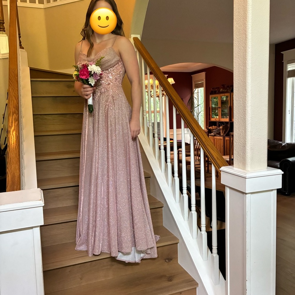 Elegant Rose Gold/Dusty Pink Gown